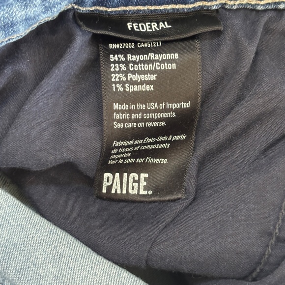 Men's Paige Federal Jeans in light wash blue - Picture 5 of 5